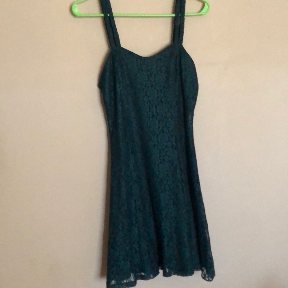 Vintage green lace dress
